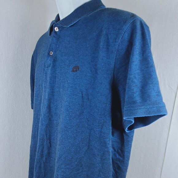 Banana Republic Men's Blue Heather Collared Short Sleeve Polo Shirt Size XL Tall - Picture 3 of 9